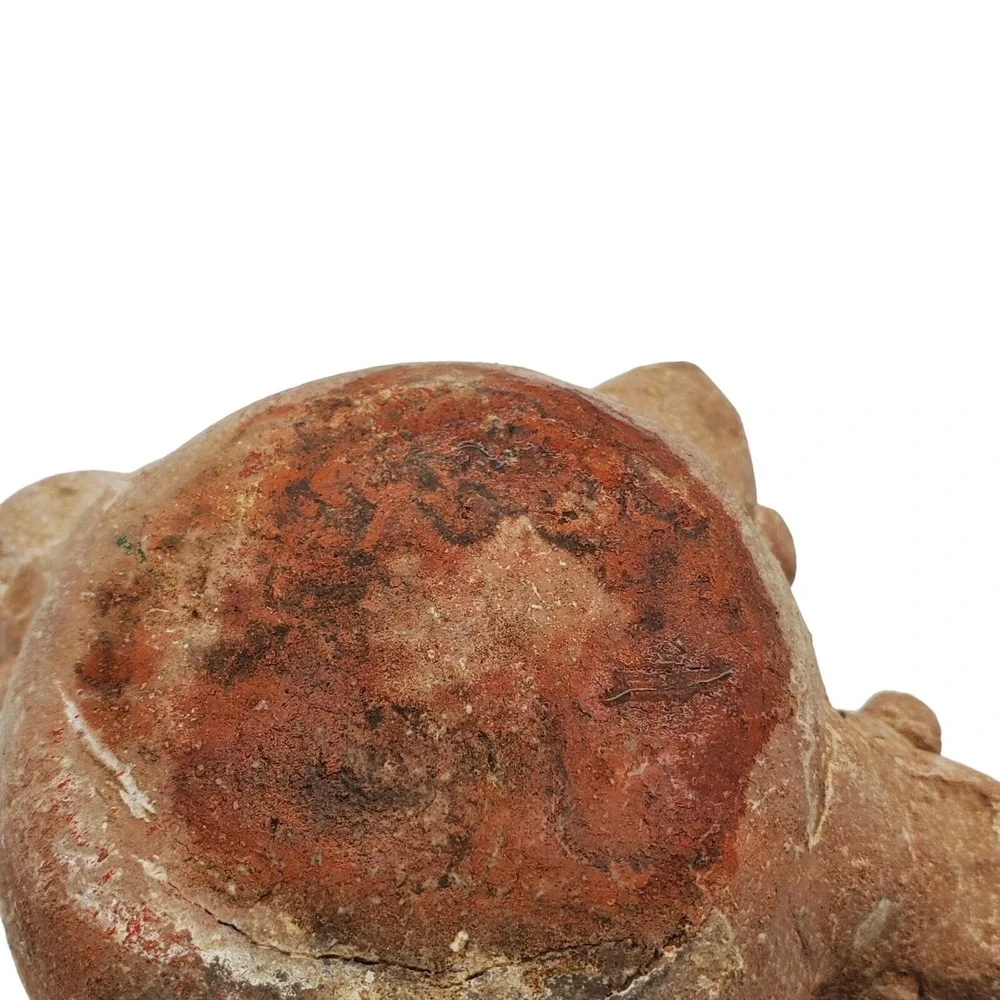 Small Perpetual Faces Vase Terracotta Multi Heads Anthropomorphic Art Pottery